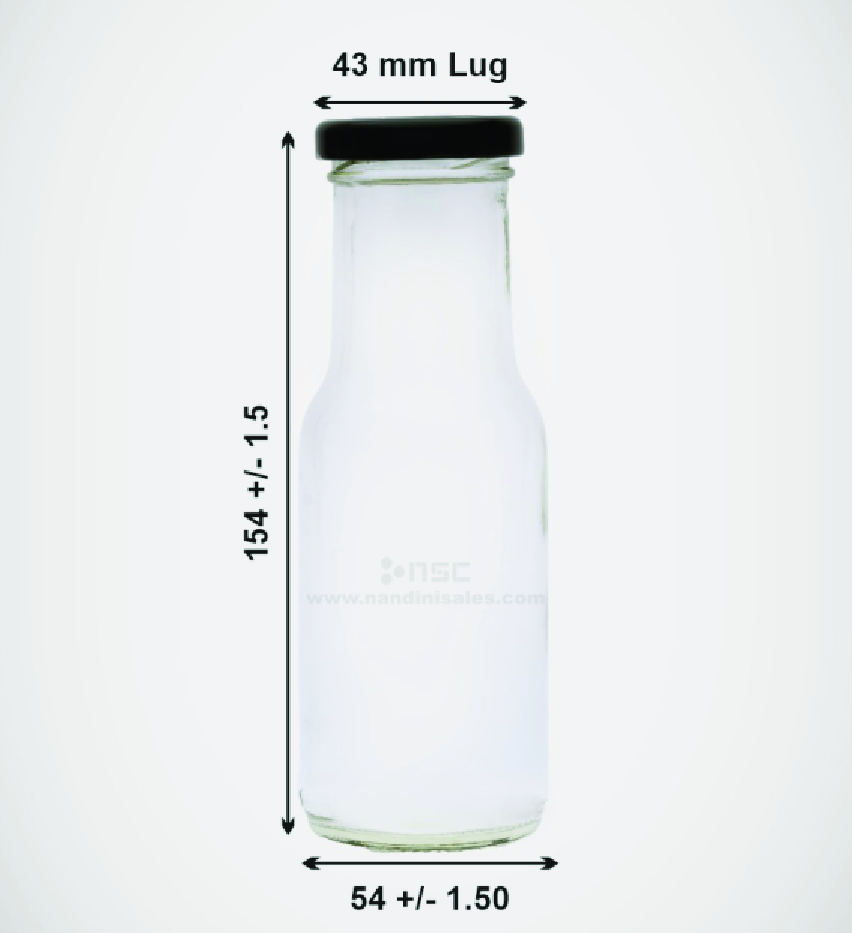 200ML Milk/Shake/Juice Glass Bottle